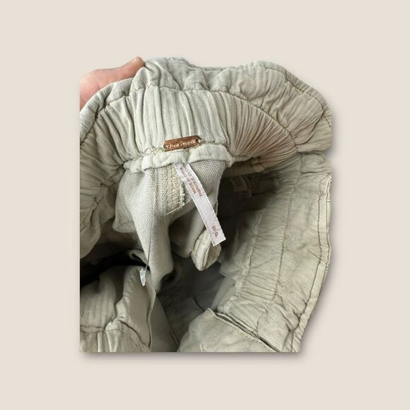 Free People Margate Pleated Trouser Tan Size Small - Picture 6 of 7